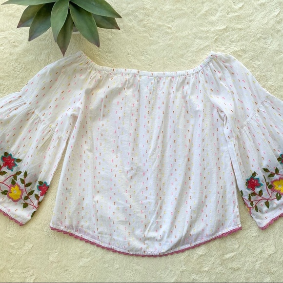 Ivy Jane Swiss dot embroidered off shoulder top - Picture 11 of 11